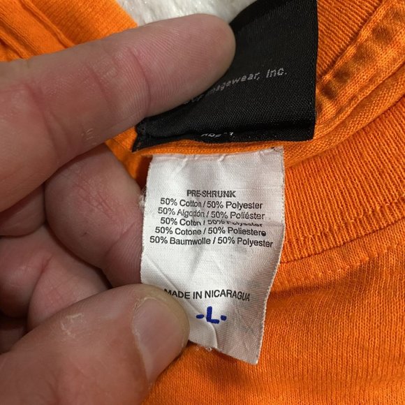 Privateers Harley-Davidson Men's Orange Cotton Blend Graphics T-Shirt Size Large - Picture 7 of 7